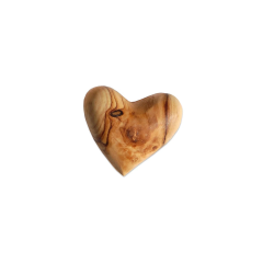Olive wood heart