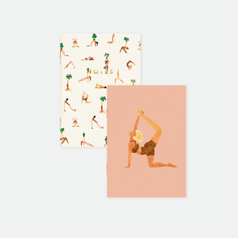 Duo de carnets de notes - Yoga