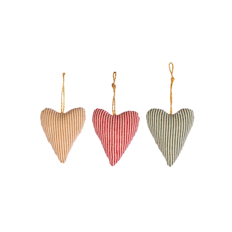 Striped heart to hang