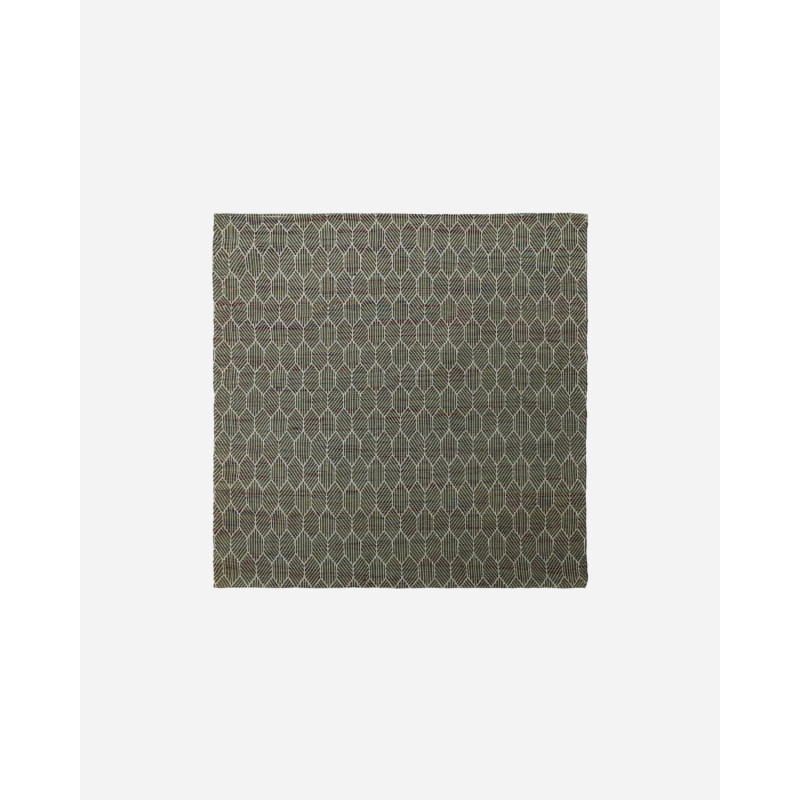 Wool and cotton rug - Green