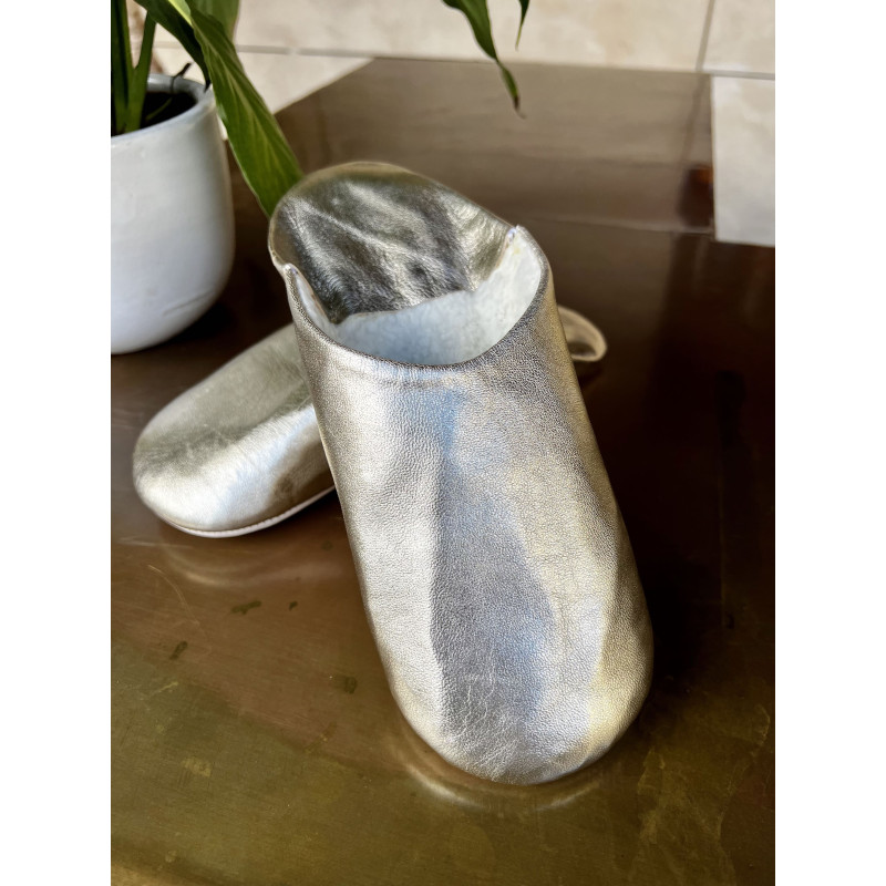 copy of Silver metallic slippers from 26 to 42