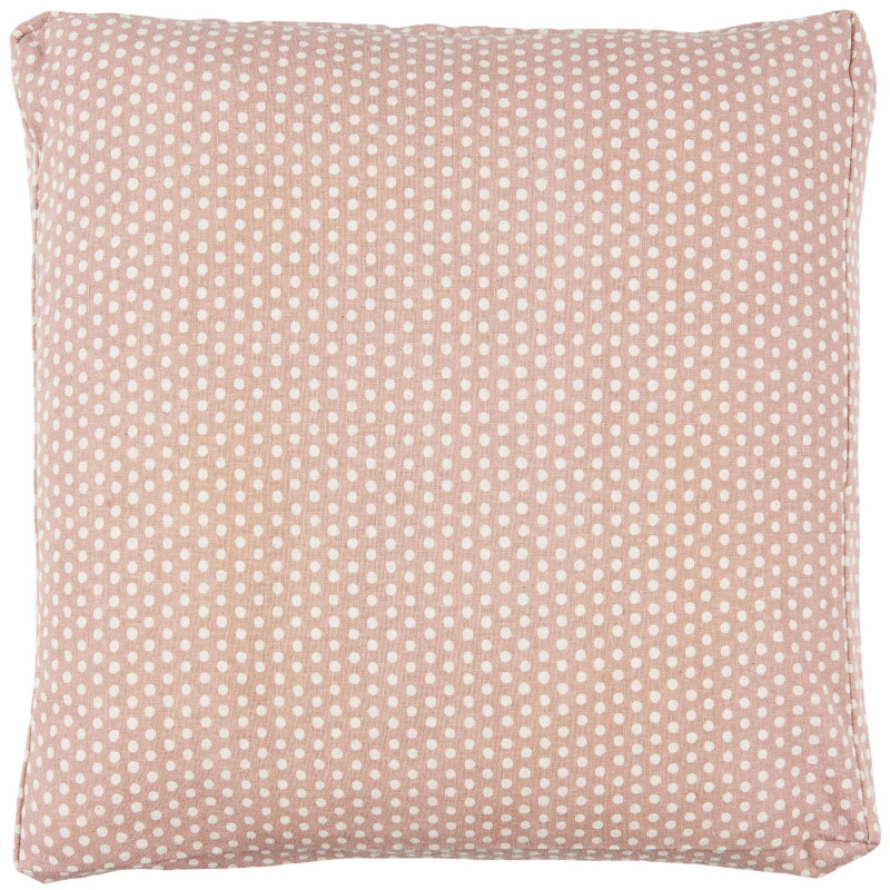 Cotton cushion - Pink with polka dots