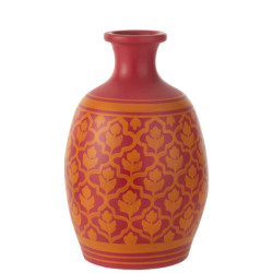 Terracotta vase - Pink and...