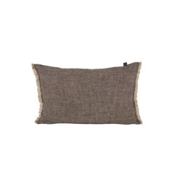 Cuba linen cushion - Charcoal