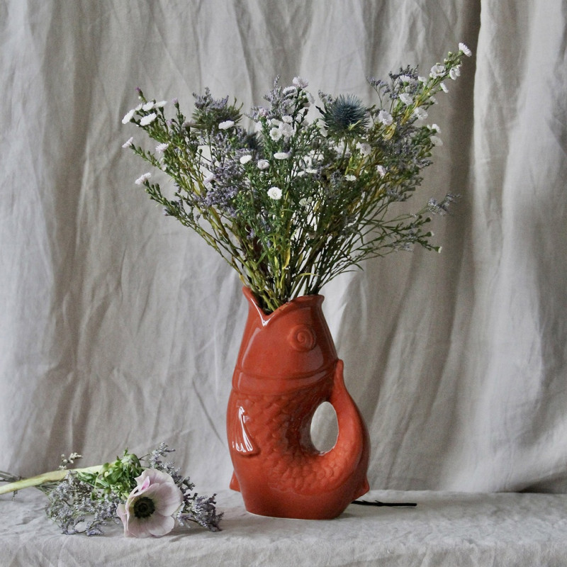 Fish vase - Terracotta