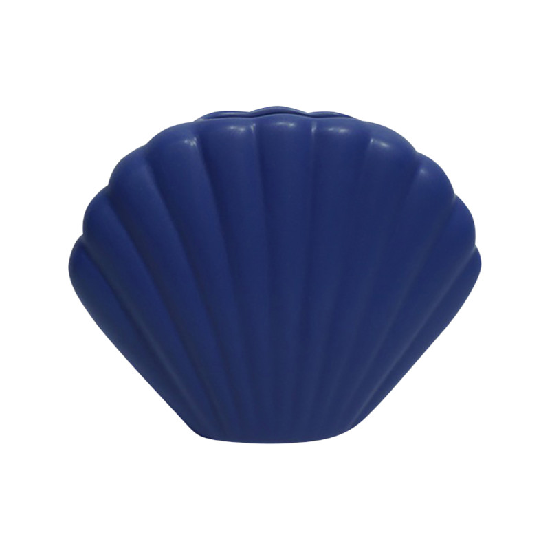 Vase coquillage S ou M - Bleu