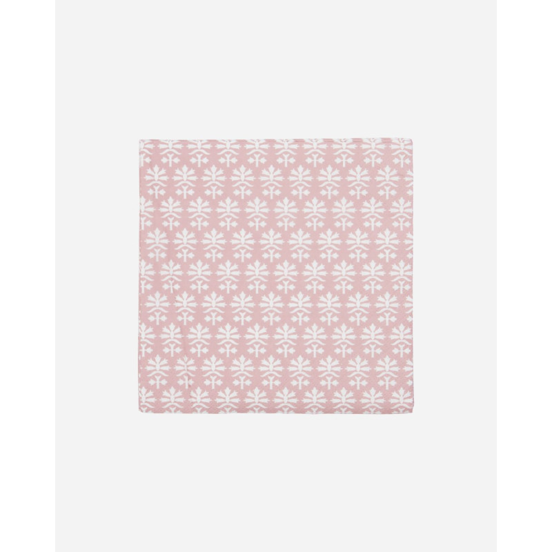 Paper napkins - Pink with white pattern