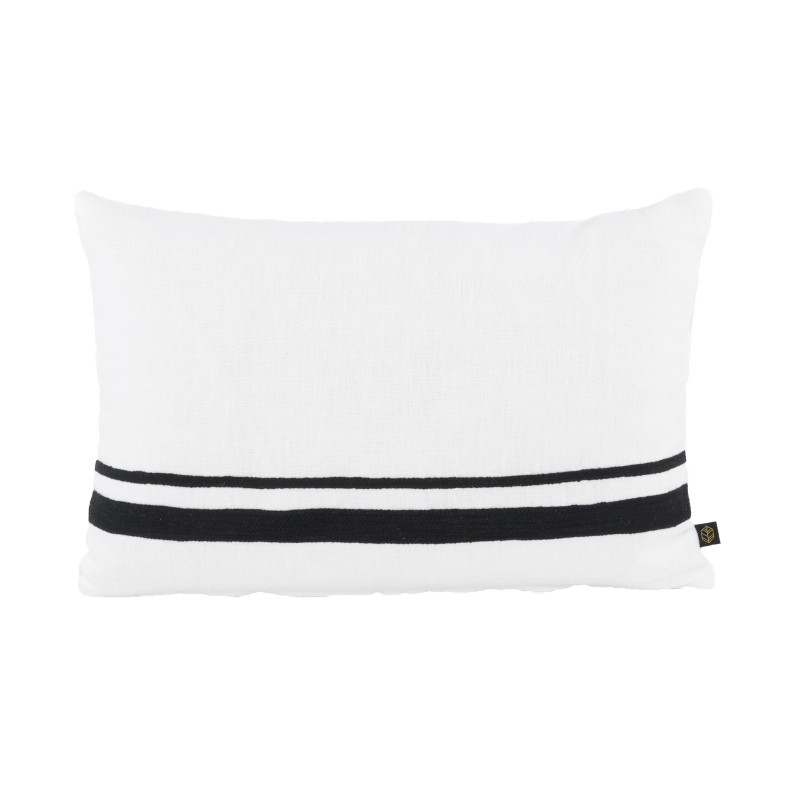 Malaga linen cushion - Black