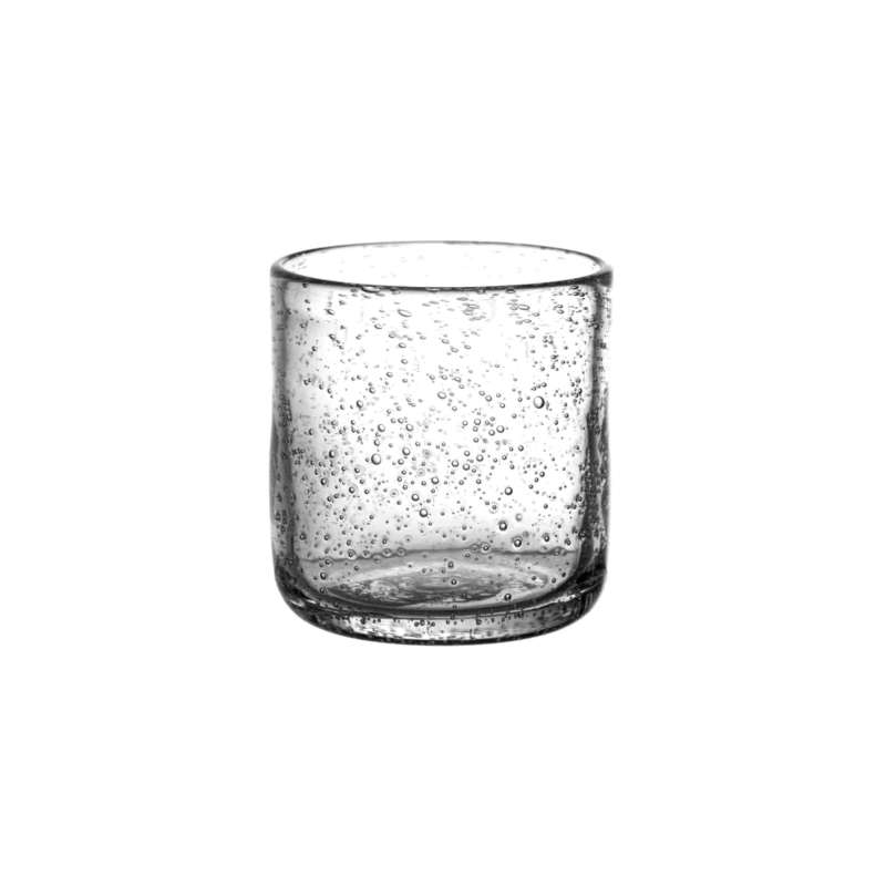 Blown glass water glasses - Transparent, set of 6