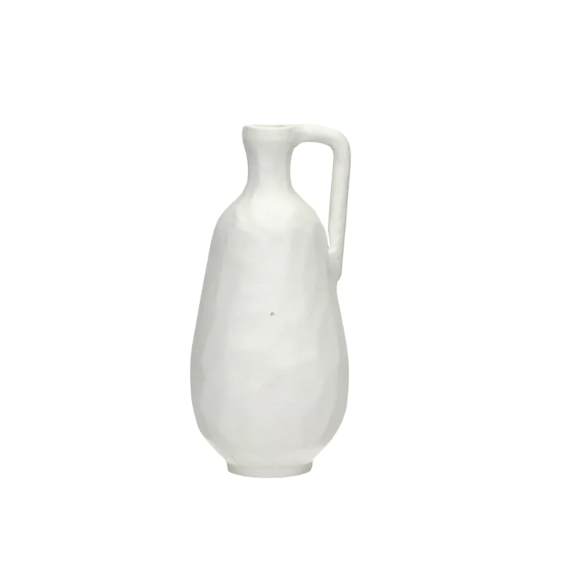 Aluminium vase - White