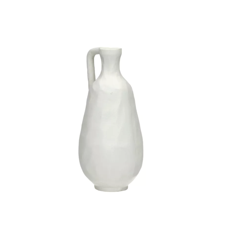 Aluminium vase - White