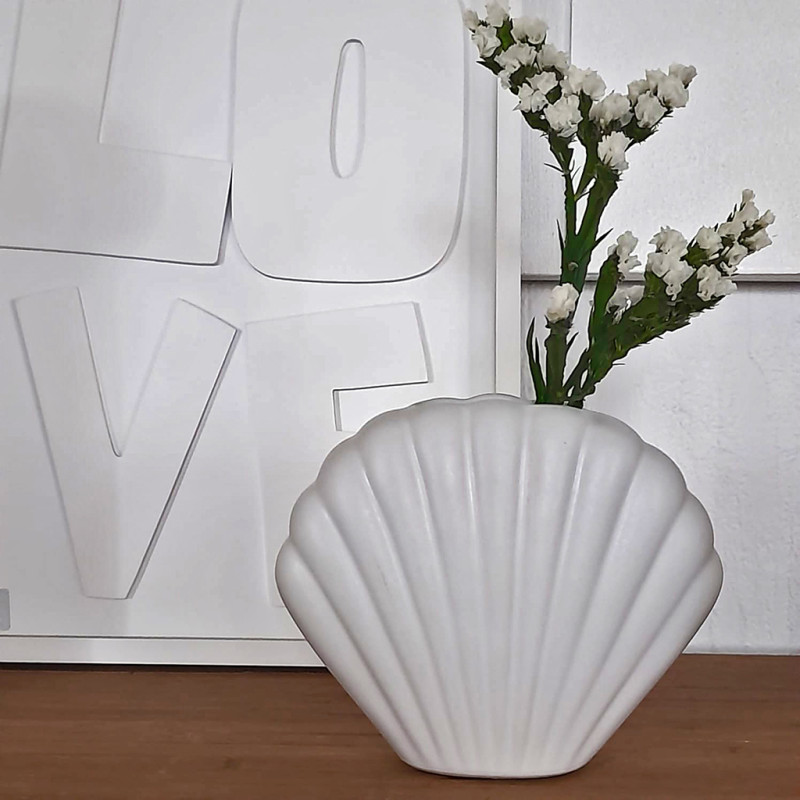 Vase coquillage - Blanc