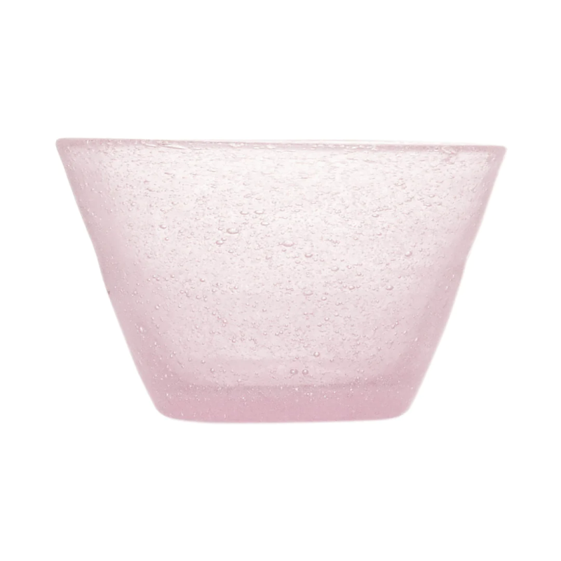 Glass salad bowl - Pink