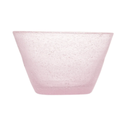 Glass dish - Pink, set of 4