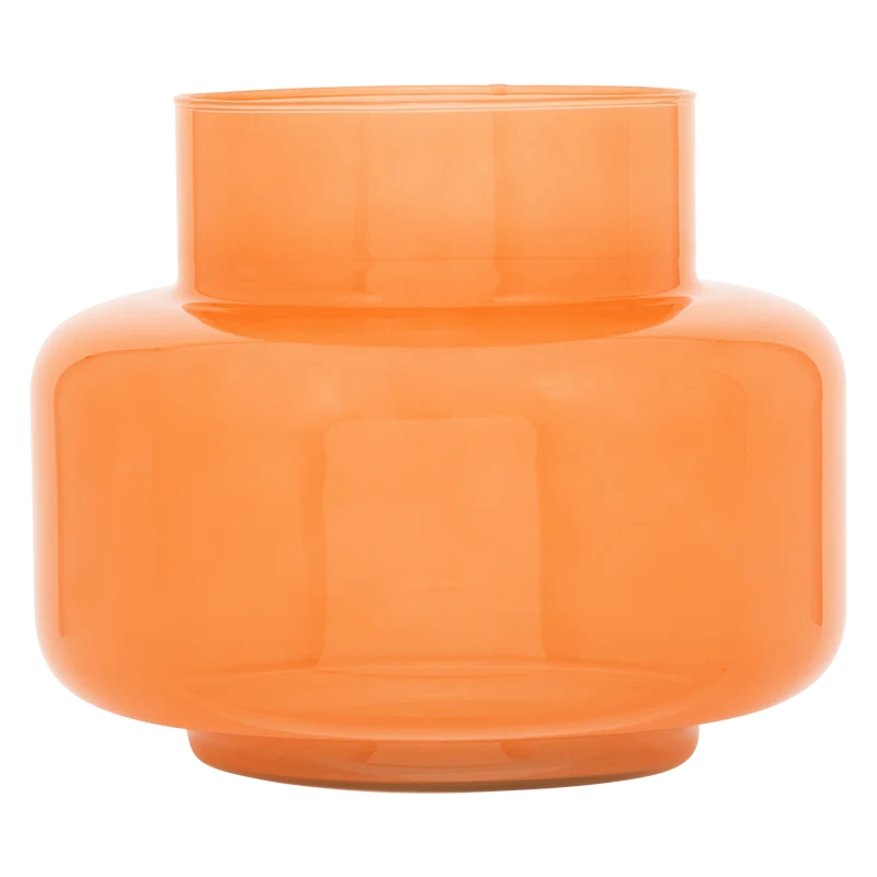 Recycled glass vase - Orange