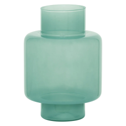 Recycled glass vase - Celadon