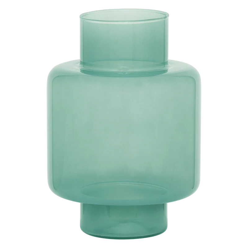 Recycled glass vase - Celadon