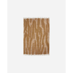 Jute and cotton rug - Brown
