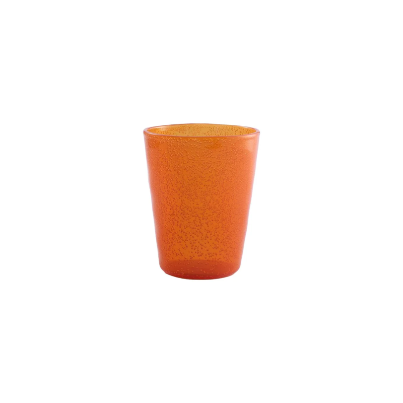 Synthetic glass - Orange, set of 6