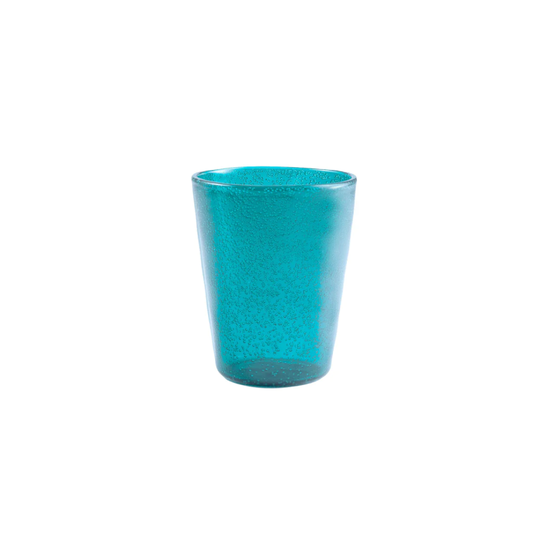 Verre en verre synthétique - Turquoise, lot de 6