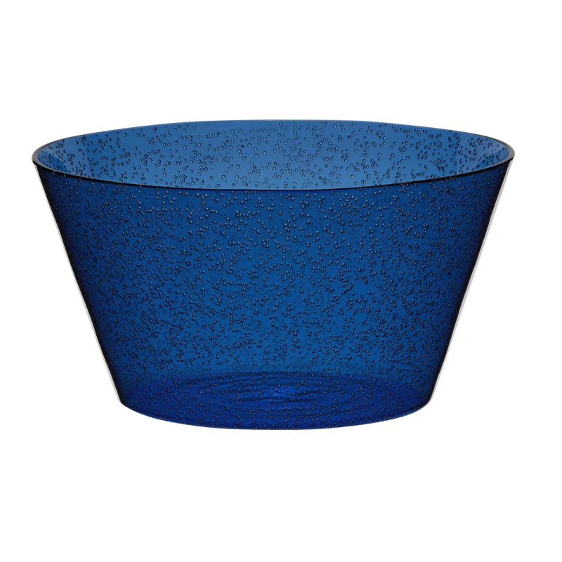 Synthetic glass salad bowl - Dark blue, set of 6