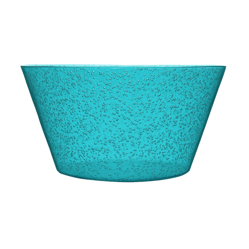 Synthetic glass salad bowl - Turquoise
