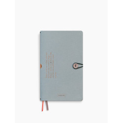 Linen notebooks - Grey blue