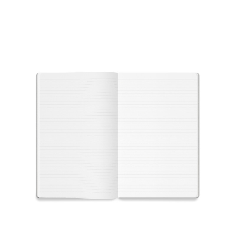 Linen notebook - Mauve iridescent