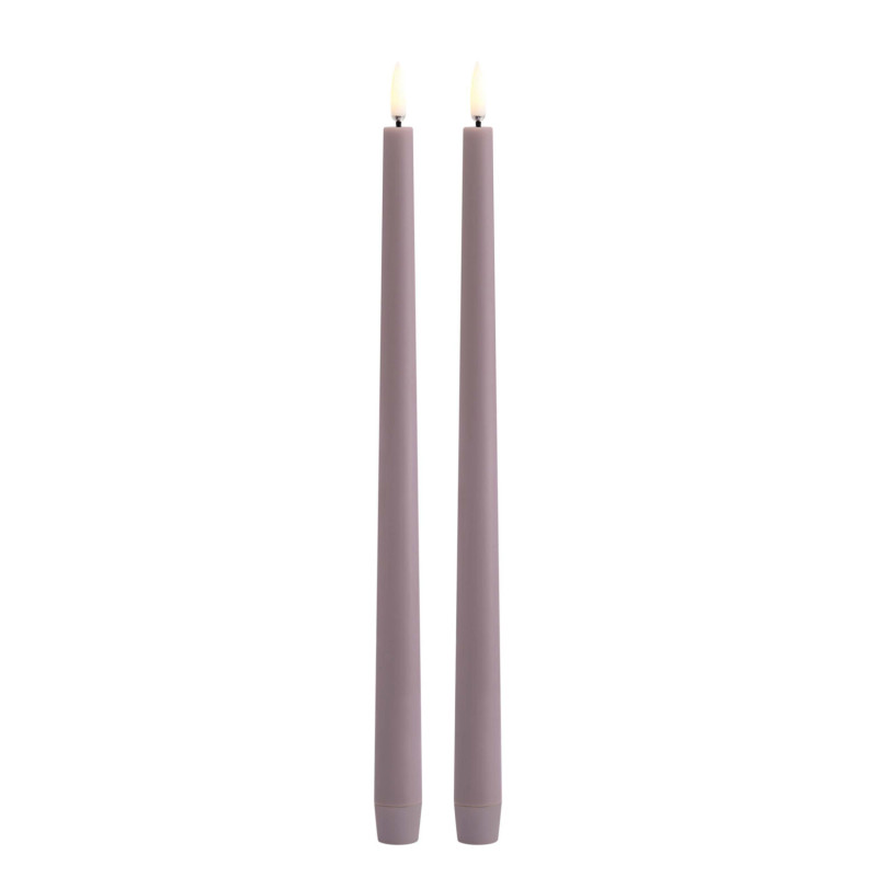 LED candle duo - Lavender