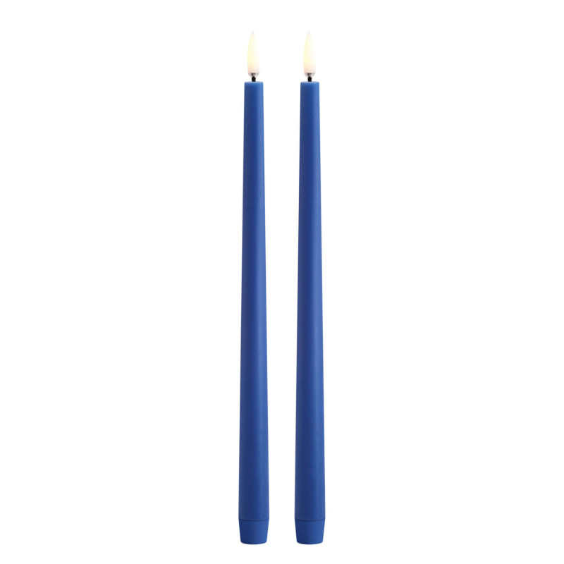 Duo de bougies LED - Bleu royal