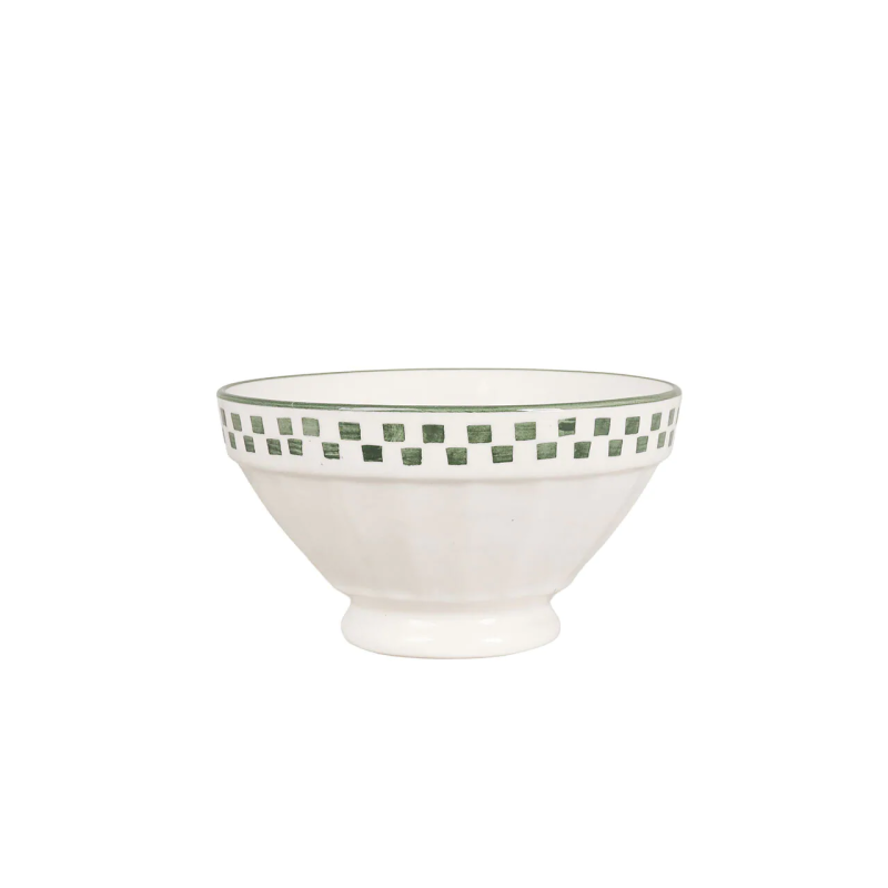 copy of Stoneware coffee cup - Green flowers