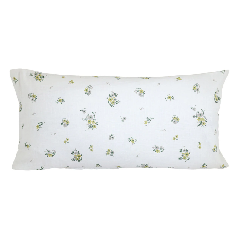 Cushion - Blanc à fleurs