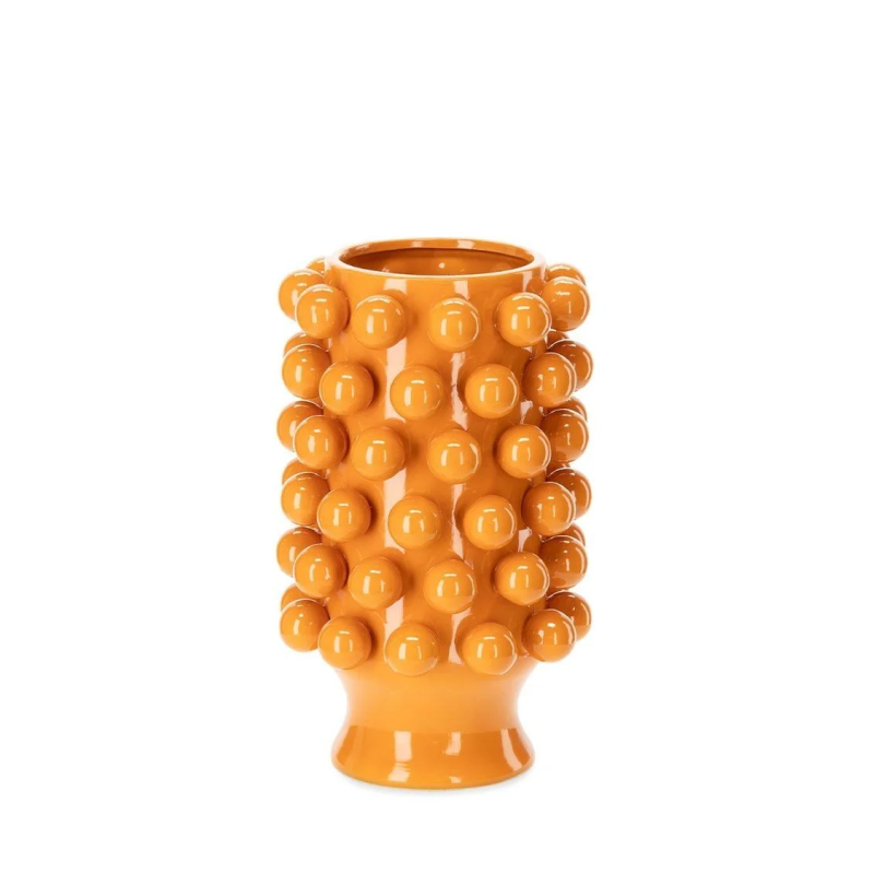 Vase boules en céramique - Orange clair