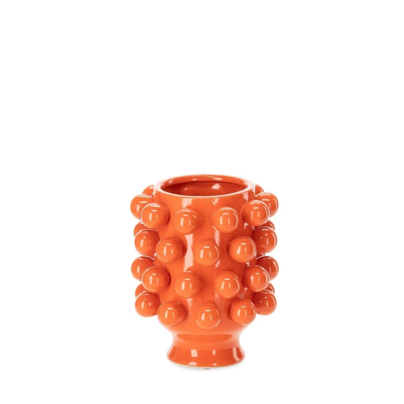 Ceramic ball vase - Orange