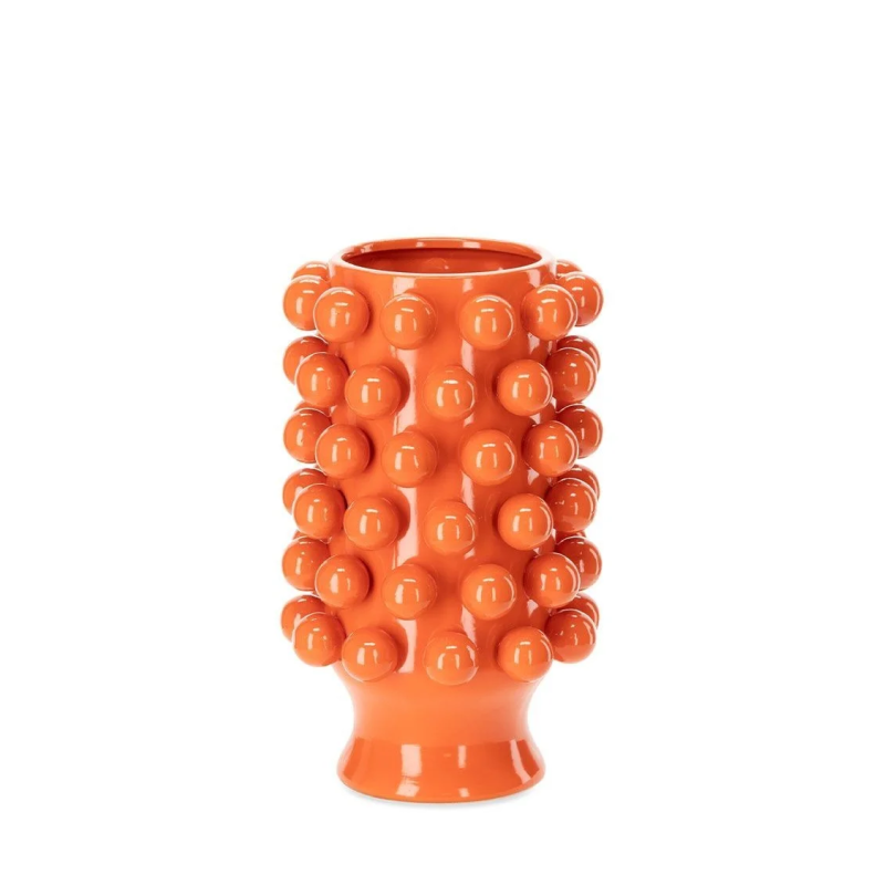 Ceramic ball vase - Orange