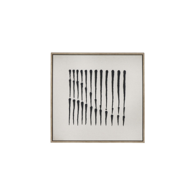Painting - Black and white vertical lines