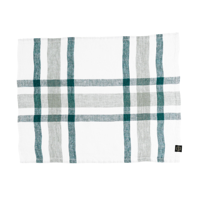 Capri linen tablecloth & napkins - Celadon