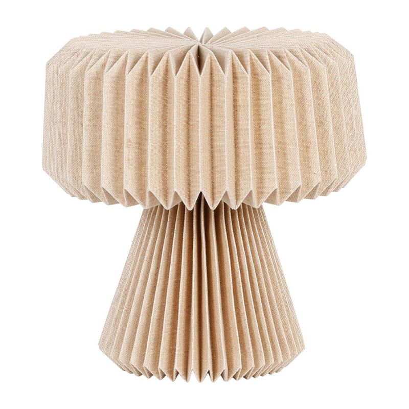 Recycled paper and cotton lamp - Beige