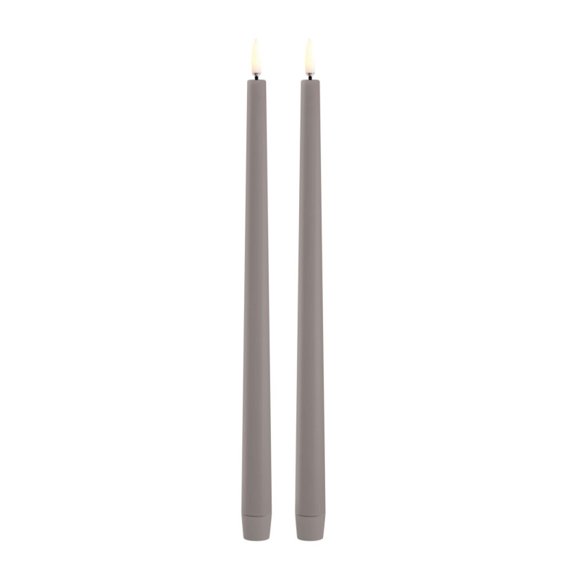 LED candle duo - Sandstone