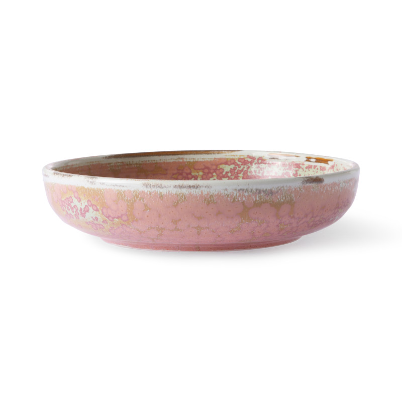 Porcelain soup plates - Rose PM