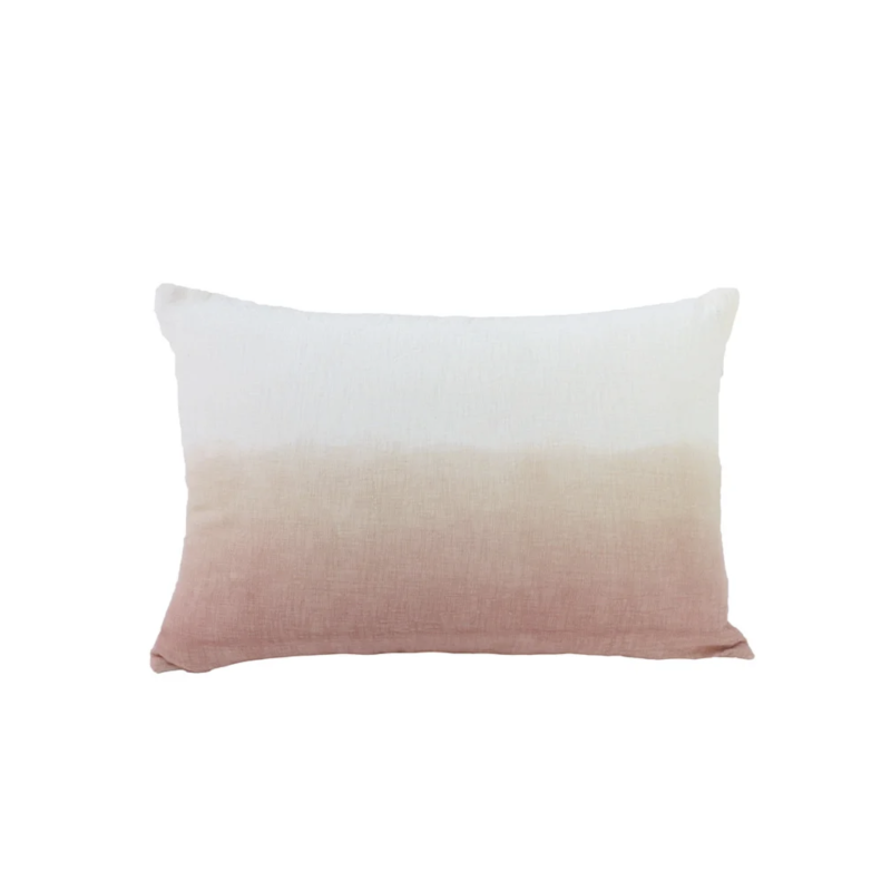 Tye and dye cushion cover - Pale pink