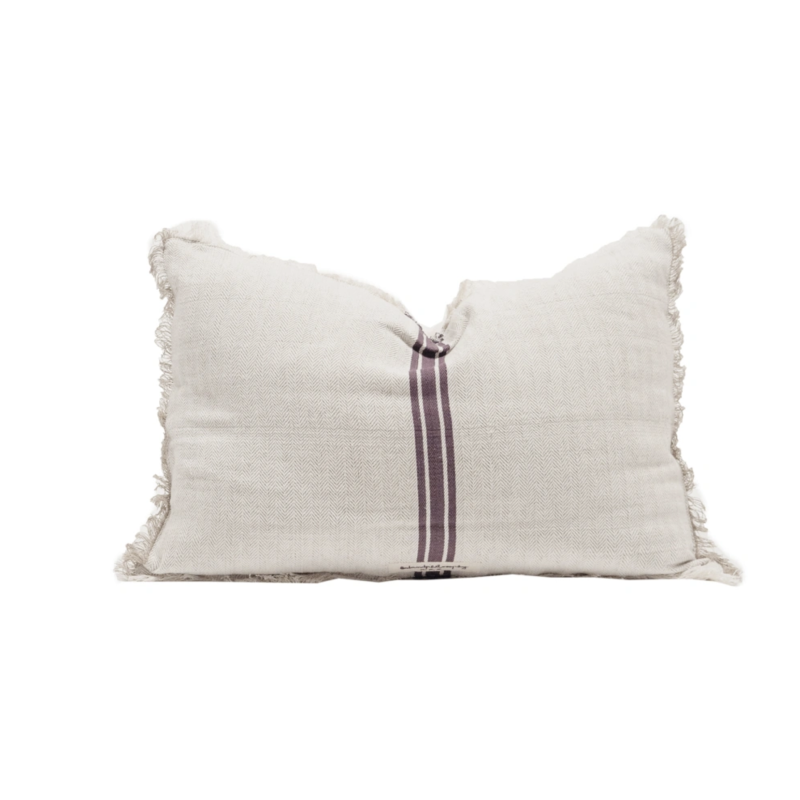 Linen and cotton cushion - Figue