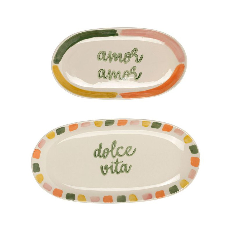 Set of 2 Dolce Vita dishes
