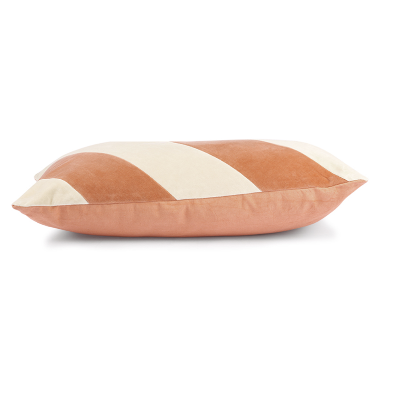 Striped cushion - Peach