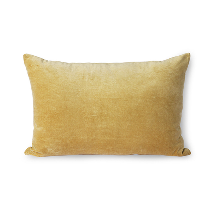 Velvet cushion - Moutarde