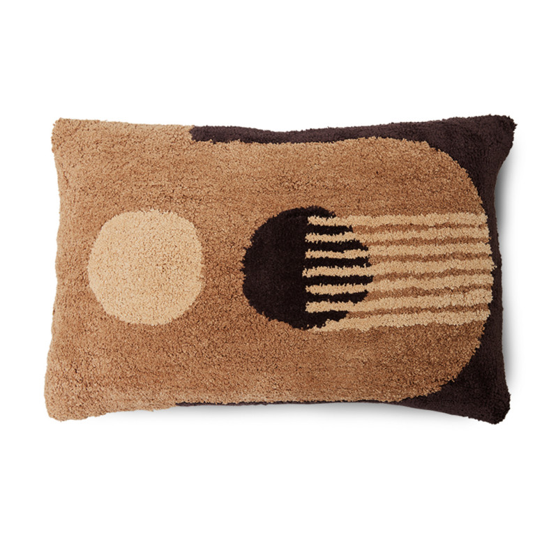 Graphic cushion - Brown