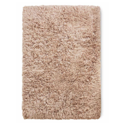 Wool shag rug - pink