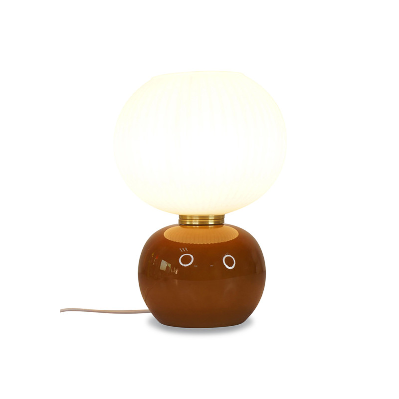 Glass ball lamp - Brown