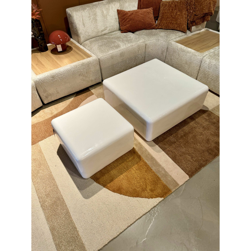 White lacquered coffee table - PM