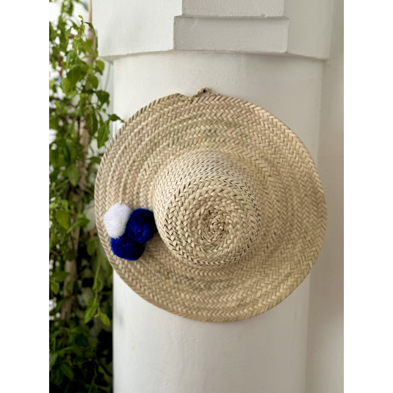 Pompom hat - Blue